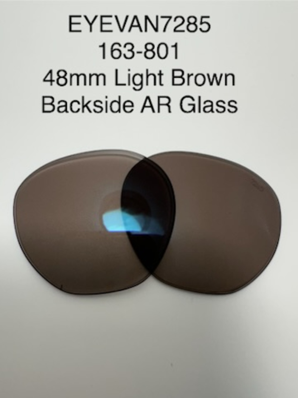 Eyevan 163 Sunglasses Replacement Lenses Brown Backside AR 48mm New with Defect